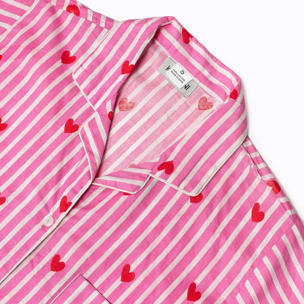 Short Pajamas "Love Edition" Pink by kikooni