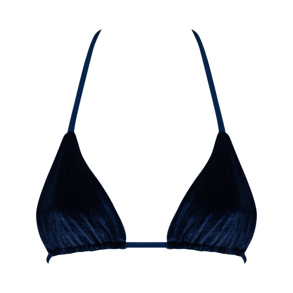 Panarea Velvet Blue Top by Be Queeny