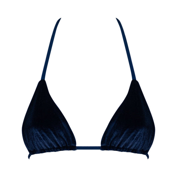 Panarea Velvet Blue Top by Be Queeny