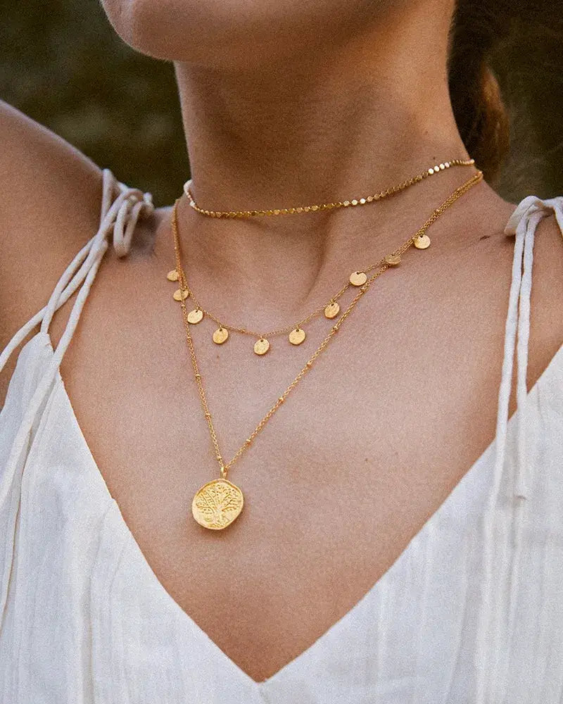 Alceste Necklace | Jewelry Gold Gift Waterproof by Agapée Jewelry