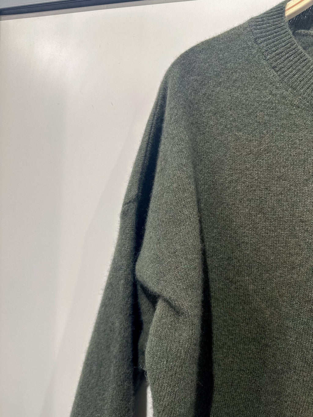100% Wool Long-Sleeve Sweater – Khaki – Khaki