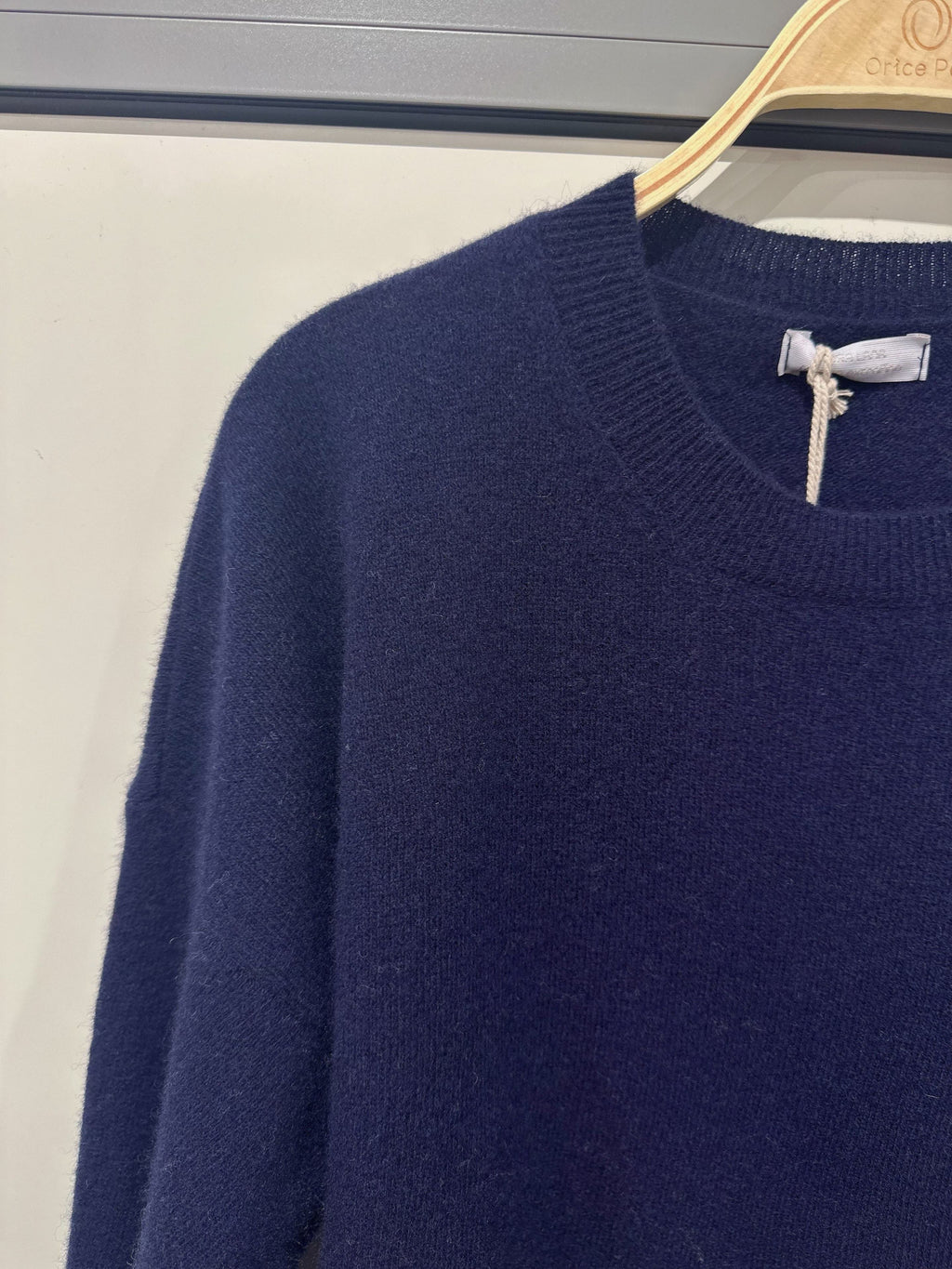 100% Wool Long-Sleeve Sweater – Navy – Navy